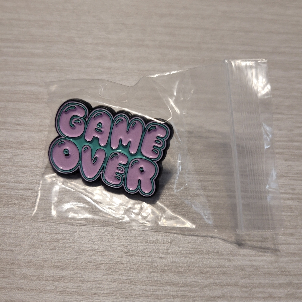Game Over Enamel Pin - Picture 5 of 8